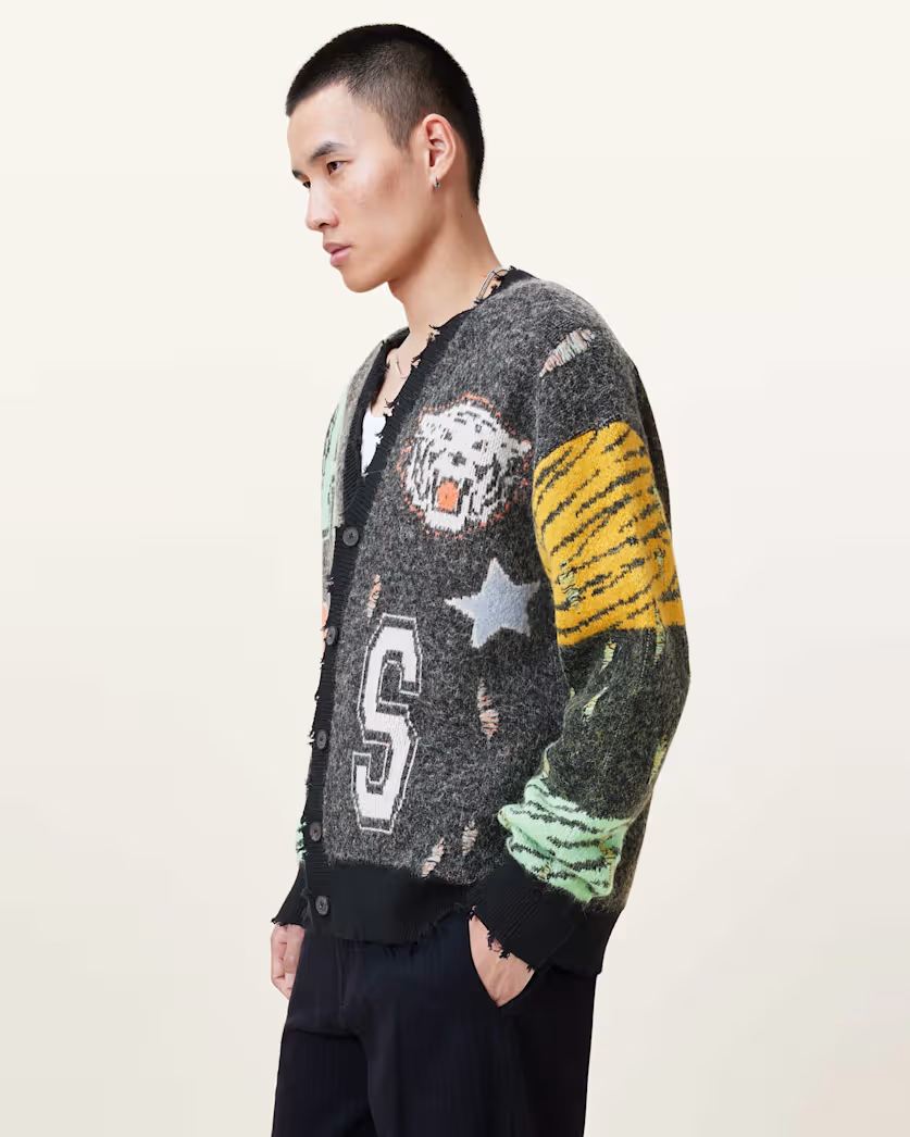 Dark Slate Gray קרדיגן לגברים Akki ALLSAINTS