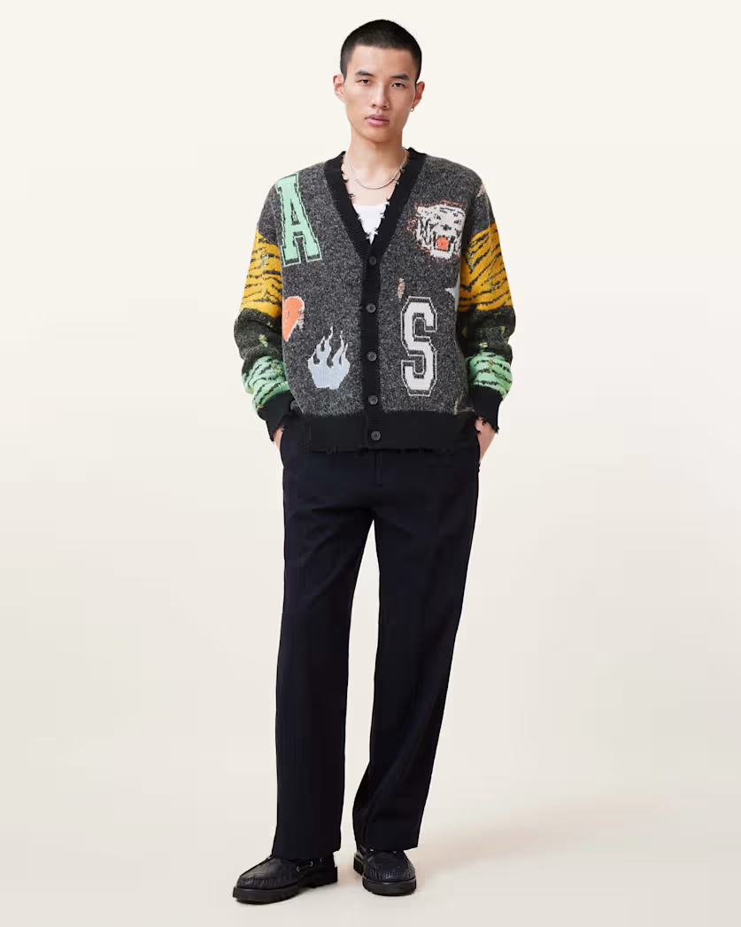 Beige קרדיגן לגברים Akki ALLSAINTS