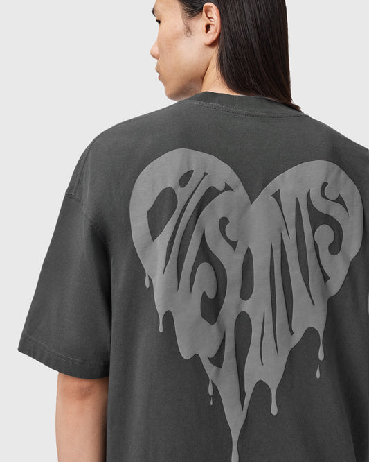 Dark Slate Gray טי שירט קצרה לגברים Trip ALLSAINTS