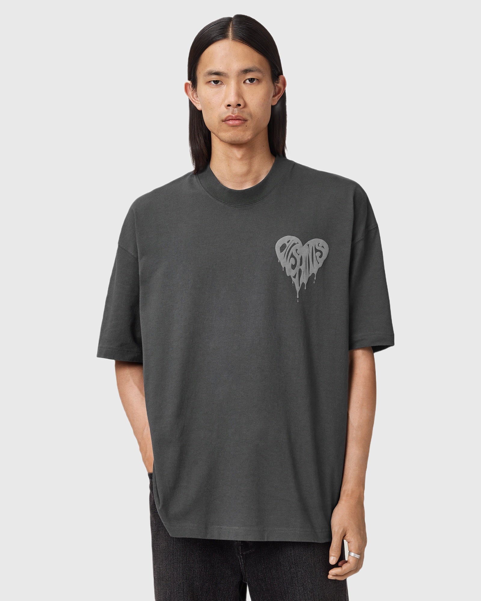 Beige טי שירט קצרה לגברים Trip ALLSAINTS