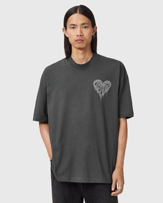 Beige טי שירט קצרה לגברים Trip ALLSAINTS