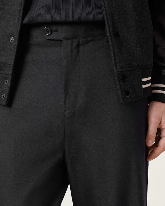 Black מכנסיים ארוכים לגברים Milo ALLSAINTS