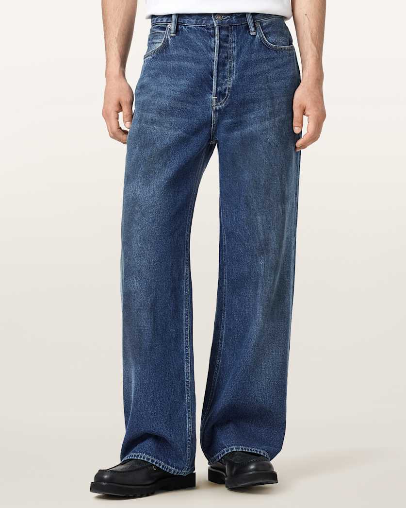 Antique White ג'ינס ארוך לגברים Straight Denim ALLSAINTS