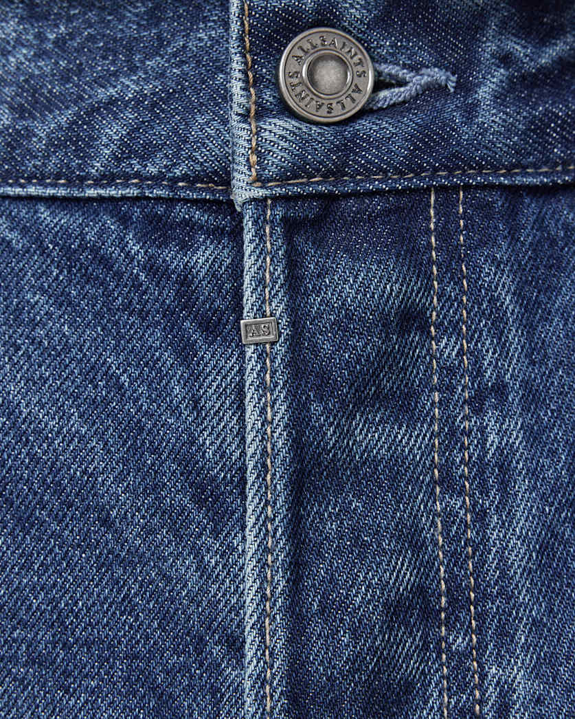 Dark Slate Gray ג'ינס ארוך לגברים Straight Denim ALLSAINTS