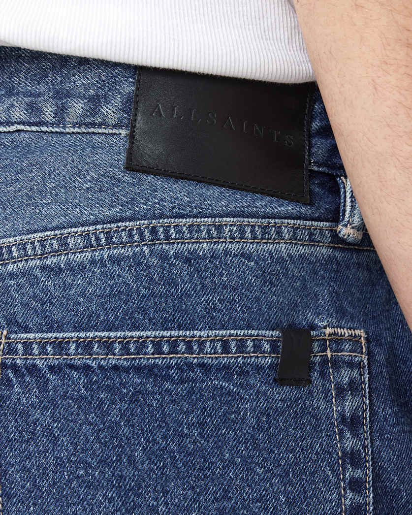 Dark Slate Gray ג'ינס ארוך לגברים Straight Denim ALLSAINTS