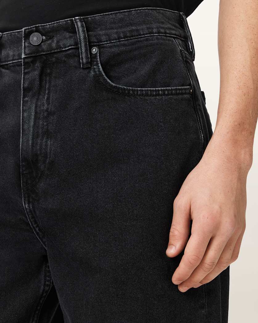 Black ג'ינס ארוך לגברים  Lenny -  Loose Fit ALLSAINTS