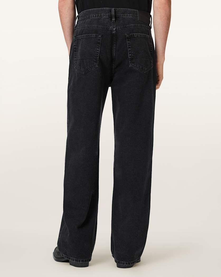 Black ג'ינס ארוך לגברים  Lenny -  Loose Fit ALLSAINTS