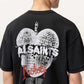 Black טי שירט קצרה לגברים Reflect ALLSAINTS