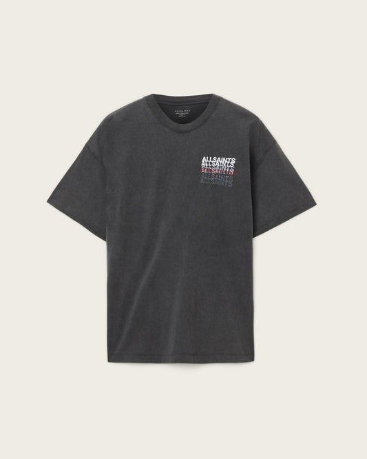 Dark Slate Gray טי שירט קצרה לגברים Graphene ALLSAINTS