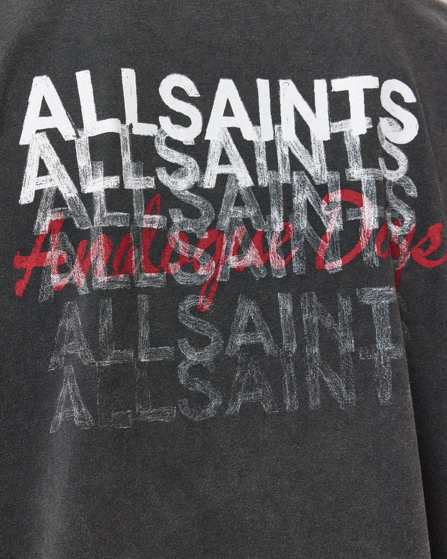 Dark Slate Gray טי שירט קצרה לגברים Graphene ALLSAINTS