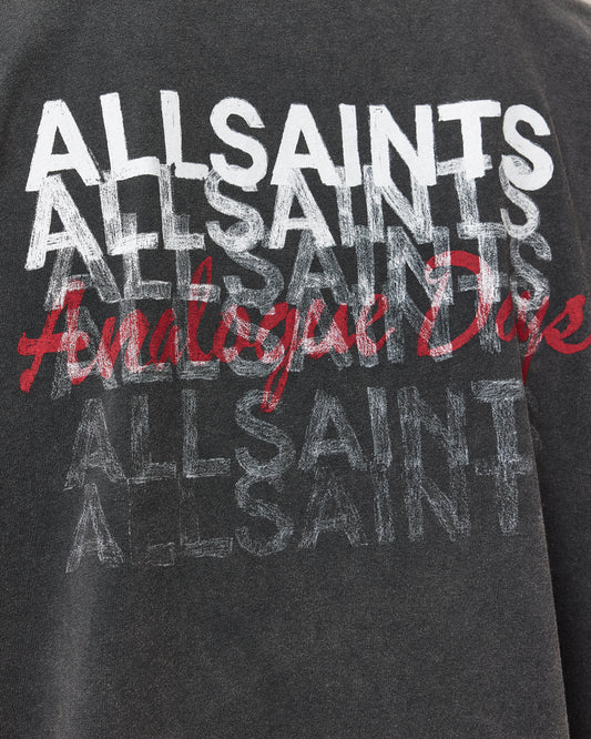 Dark Slate Gray טי שירט קצרה לגברים Graphene ALLSAINTS