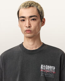 Dark Slate Gray טי שירט קצרה לגברים Graphene ALLSAINTS