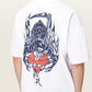 White Smoke טי שירט קצרה אוברסייז לגברים Scimitar ALLSAINTS