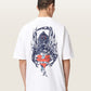 White Smoke טי שירט קצרה אוברסייז לגברים Scimitar ALLSAINTS