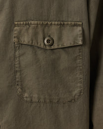 Dark Olive Green חולצה מכופתרת ארוכה לגברים Strand LS ALLSAINTS