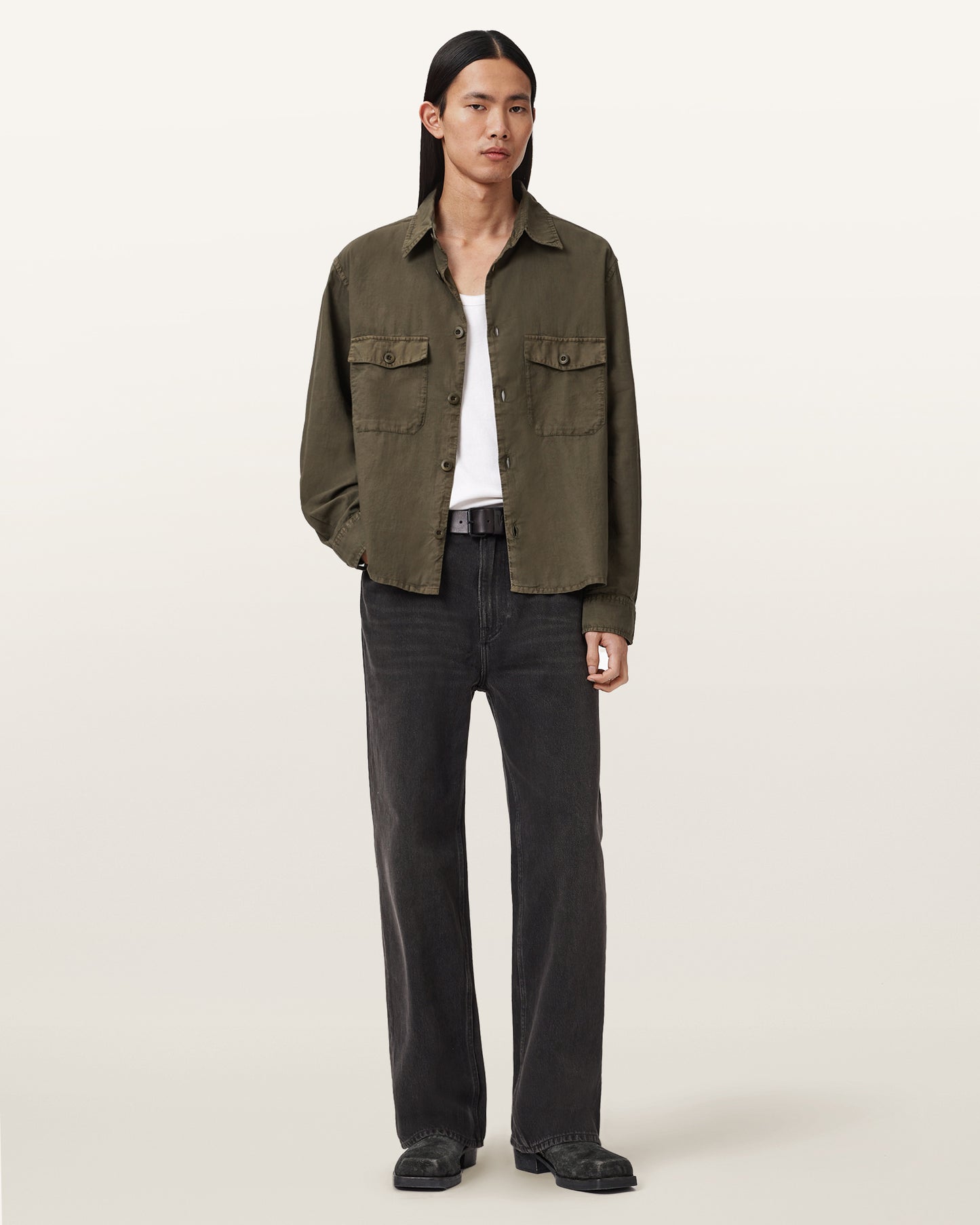 חולצה מכופתרת ארוכה לגברים Strand LS