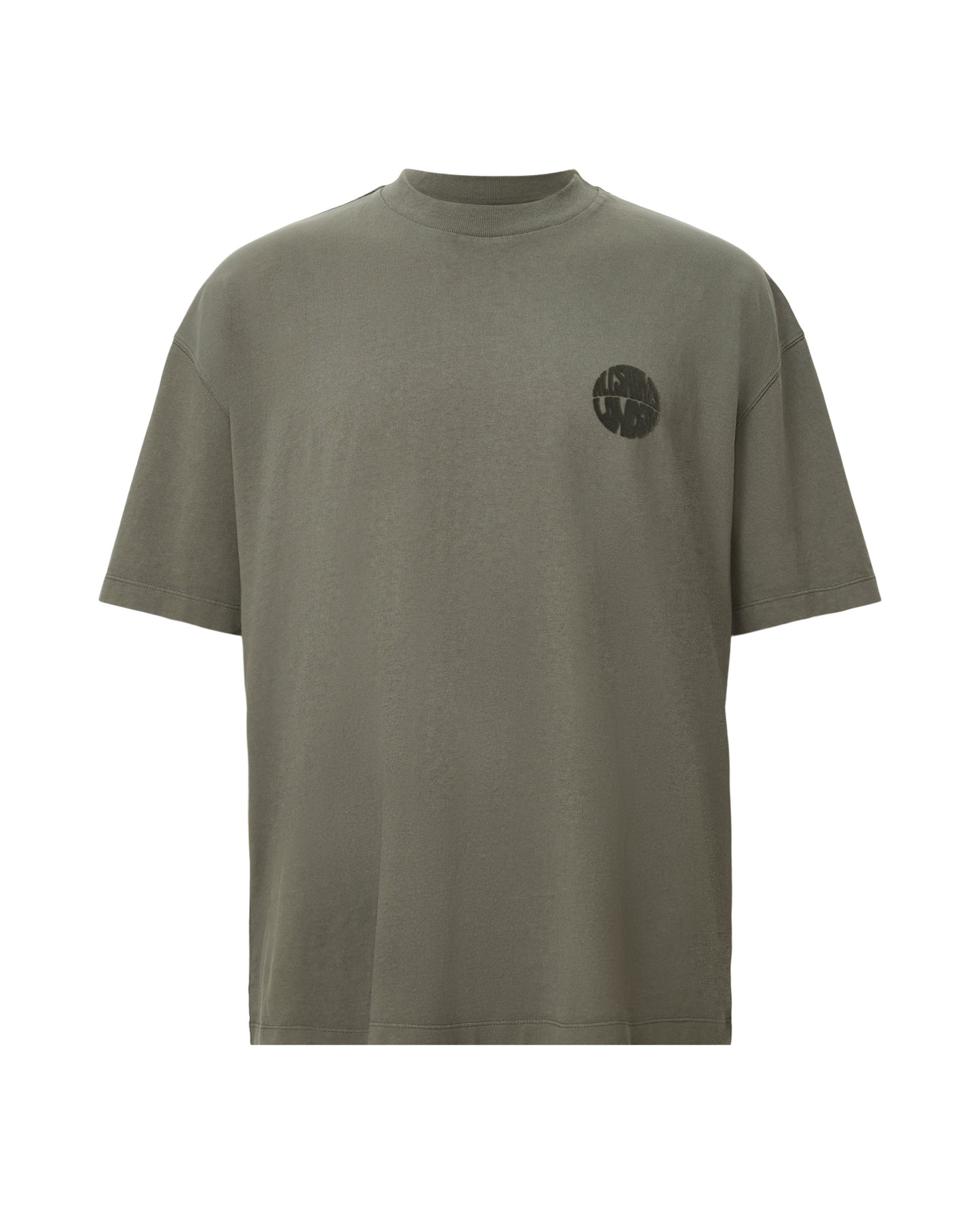 Dim Gray טי שירט קצרה לגברים Waved ALLSAINTS