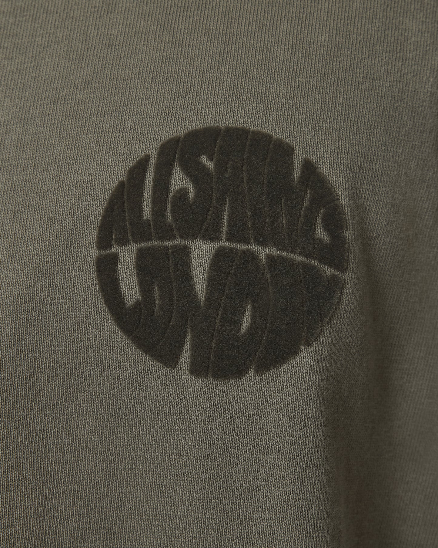 Dark Slate Gray טי שירט קצרה לגברים Waved ALLSAINTS