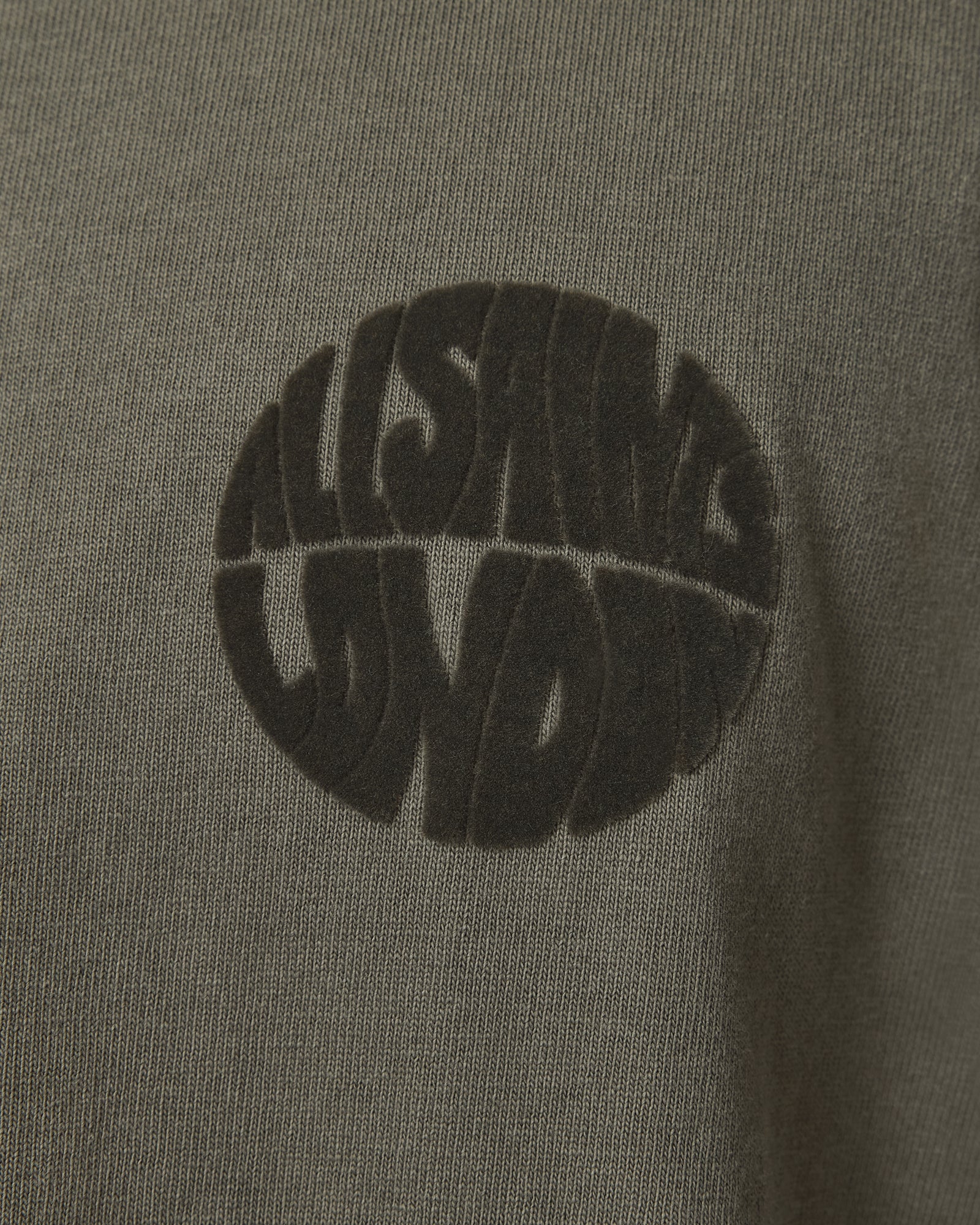 Dark Slate Gray טי שירט קצרה לגברים Waved ALLSAINTS