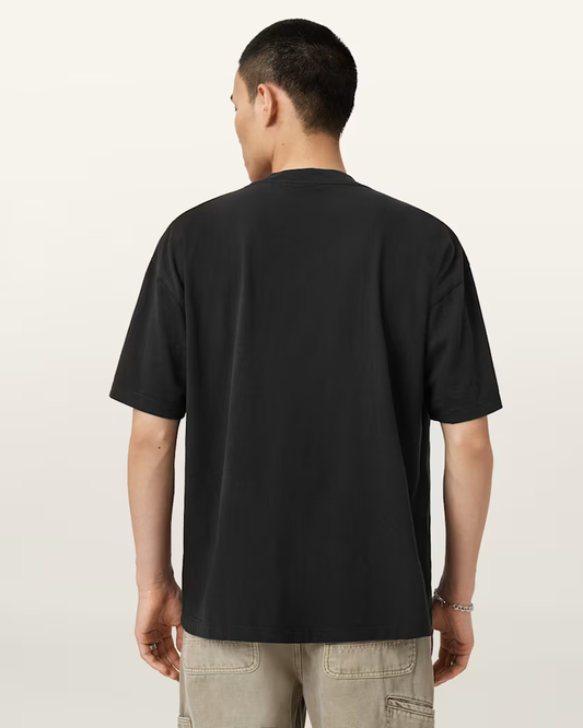 Antique White טי שירט קצרה לגברים Waved ALLSAINTS