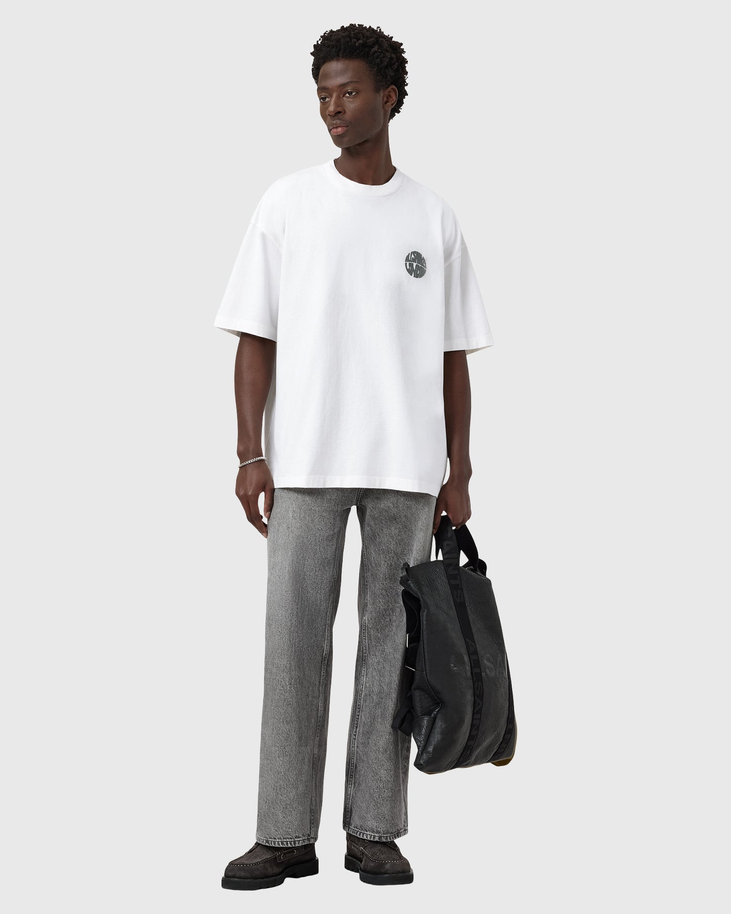 Lavender טי שירט קצרה לגברים Waved ALLSAINTS