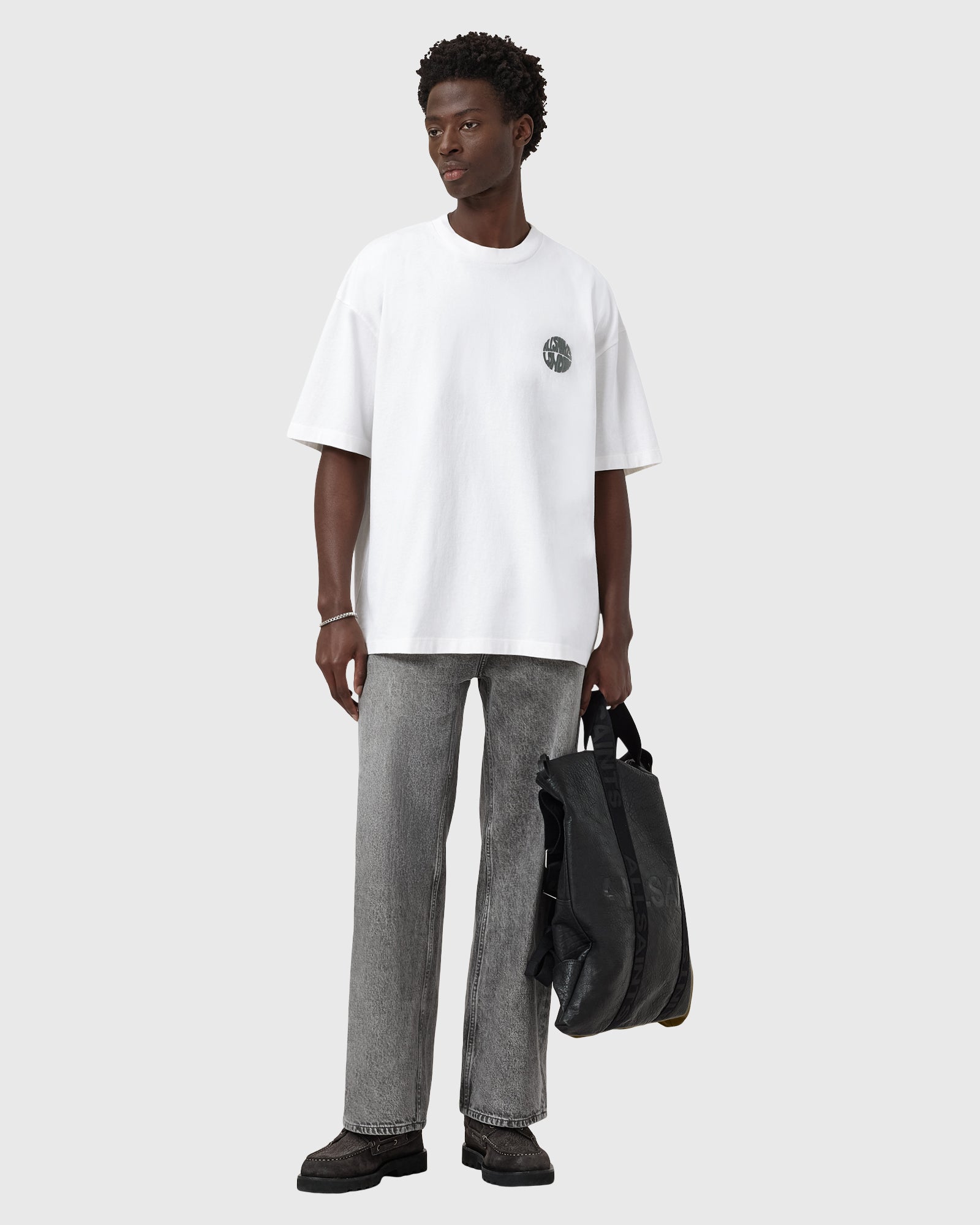 Lavender טי שירט קצרה לגברים Waved ALLSAINTS