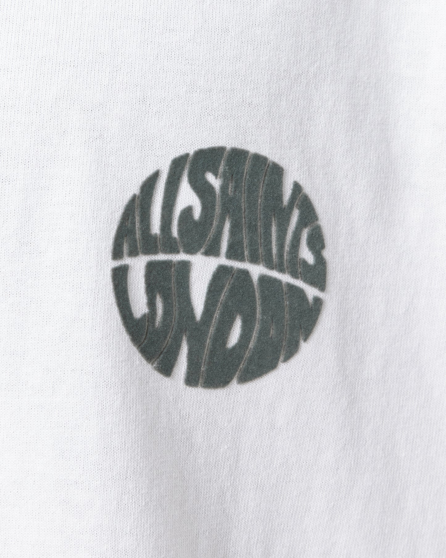 Lavender טי שירט קצרה לגברים Waved ALLSAINTS