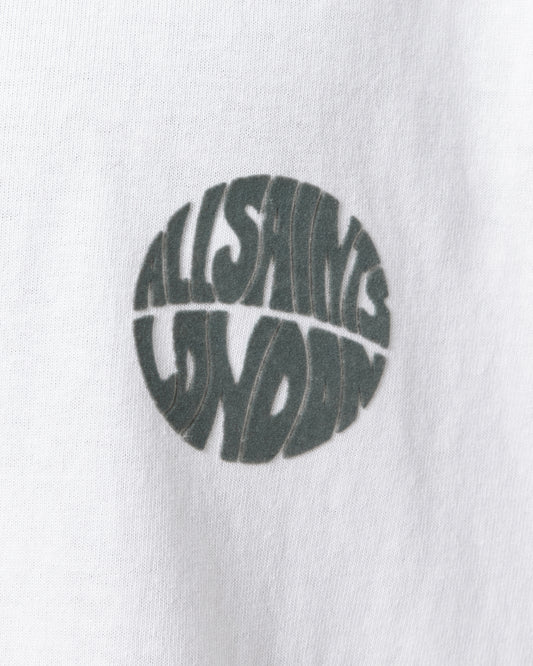 Lavender טי שירט קצרה לגברים Waved ALLSAINTS