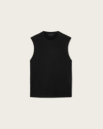 Black גופיית שרוול חתוך לגברים Cove ALLSAINTS