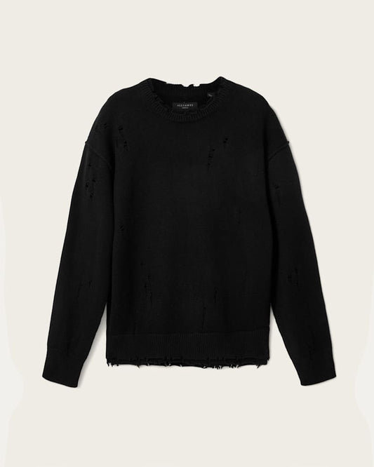 Black סריג אוברסייז לגברים Wolf ALLSAINTS