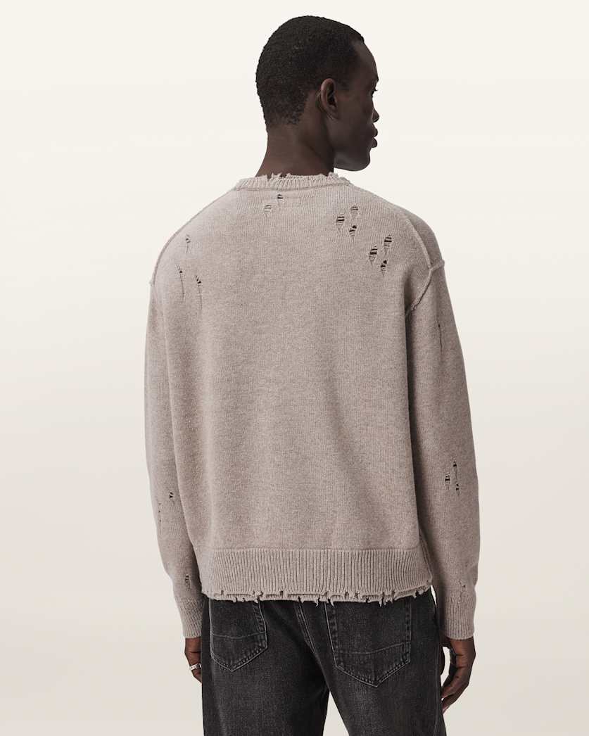 Seashell סריג אוברסייז לגברים Wolf ALLSAINTS