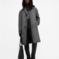 Dark Slate Gray מעיל צמר משובץ לגברים Goodman ALLSAINTS