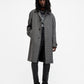 Dark Slate Gray מעיל צמר משובץ לגברים Goodman ALLSAINTS