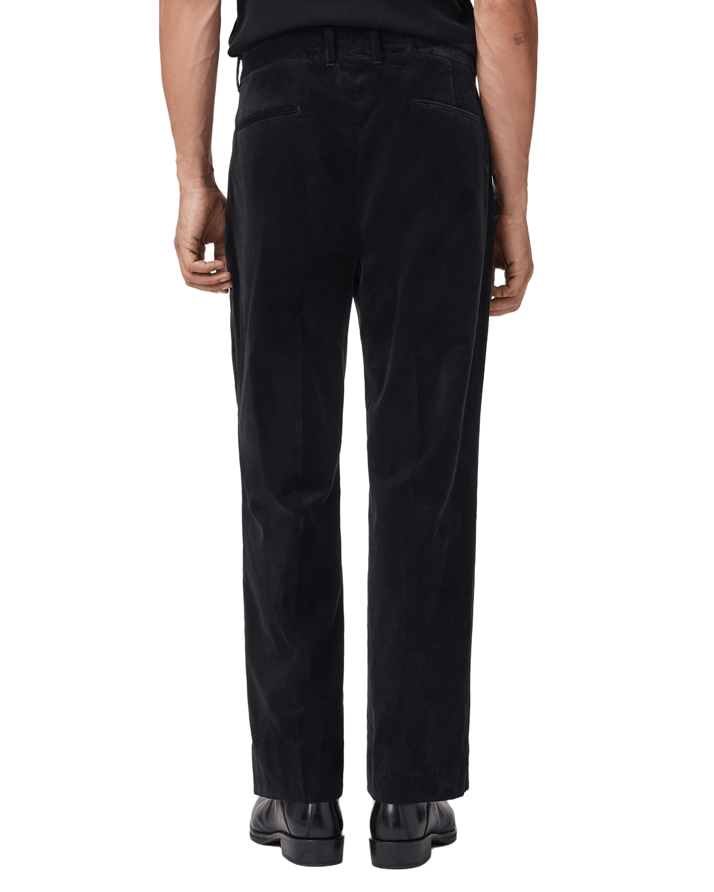 Black מכנסיים ארוכים לגברים Saga ALLSAINTS