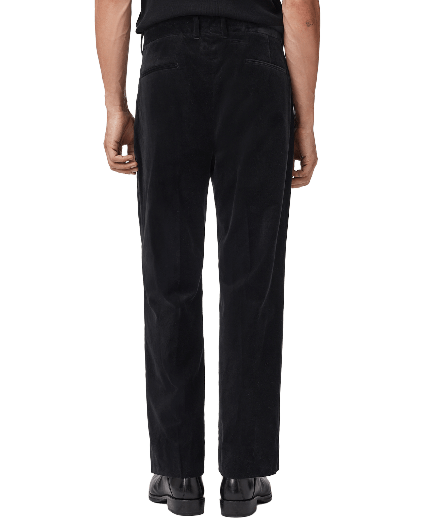 Black מכנסיים ארוכים לגברים Saga ALLSAINTS