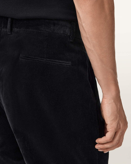 Black מכנסיים ארוכים לגברים Saga ALLSAINTS