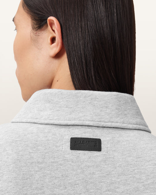 Black סווטשירט פולו לגברים Milo ALLSAINTS