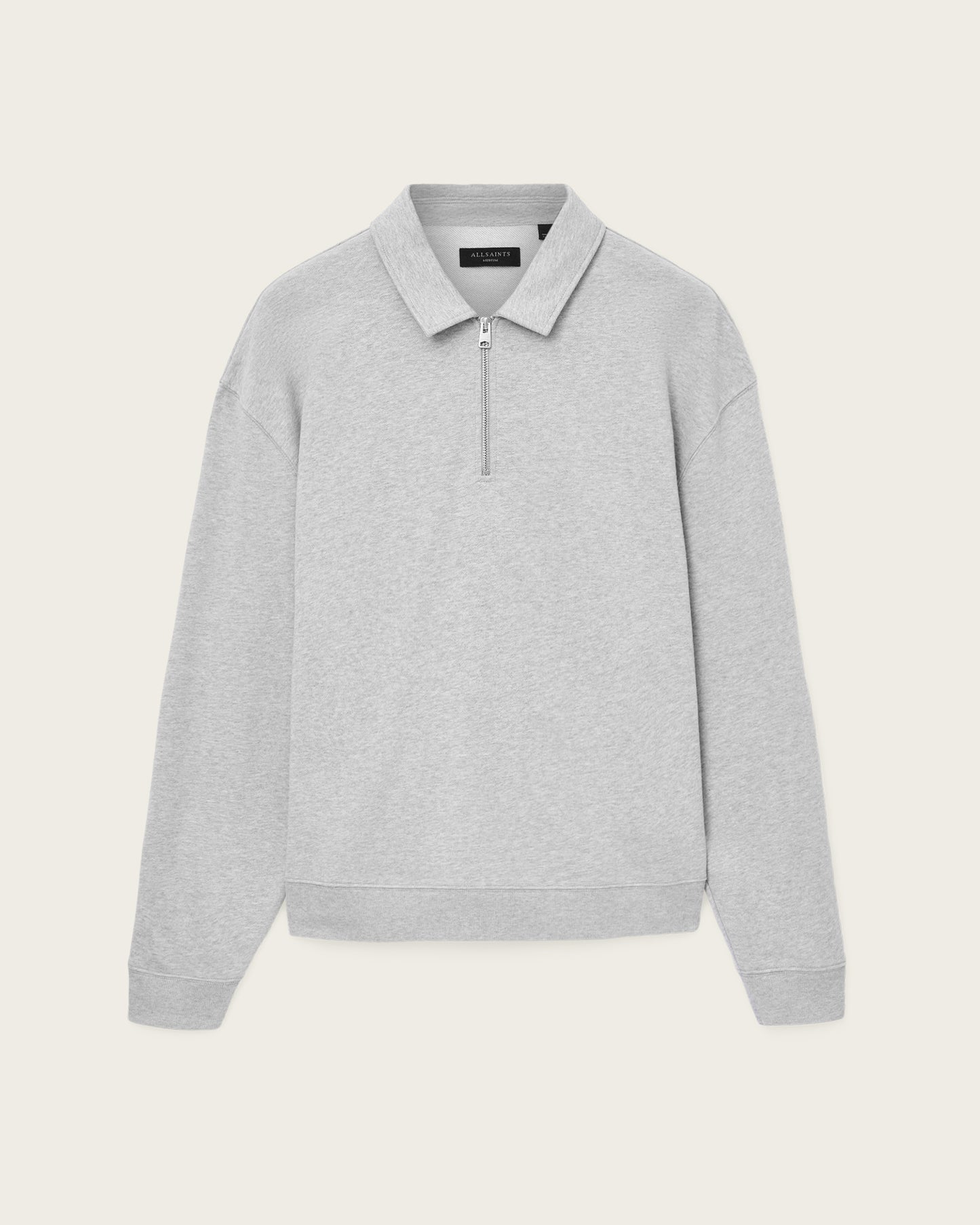 Light Gray סווטשירט פולו לגברים Milo ALLSAINTS