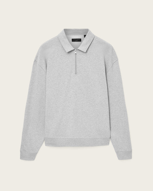 Light Gray סווטשירט פולו לגברים Milo ALLSAINTS