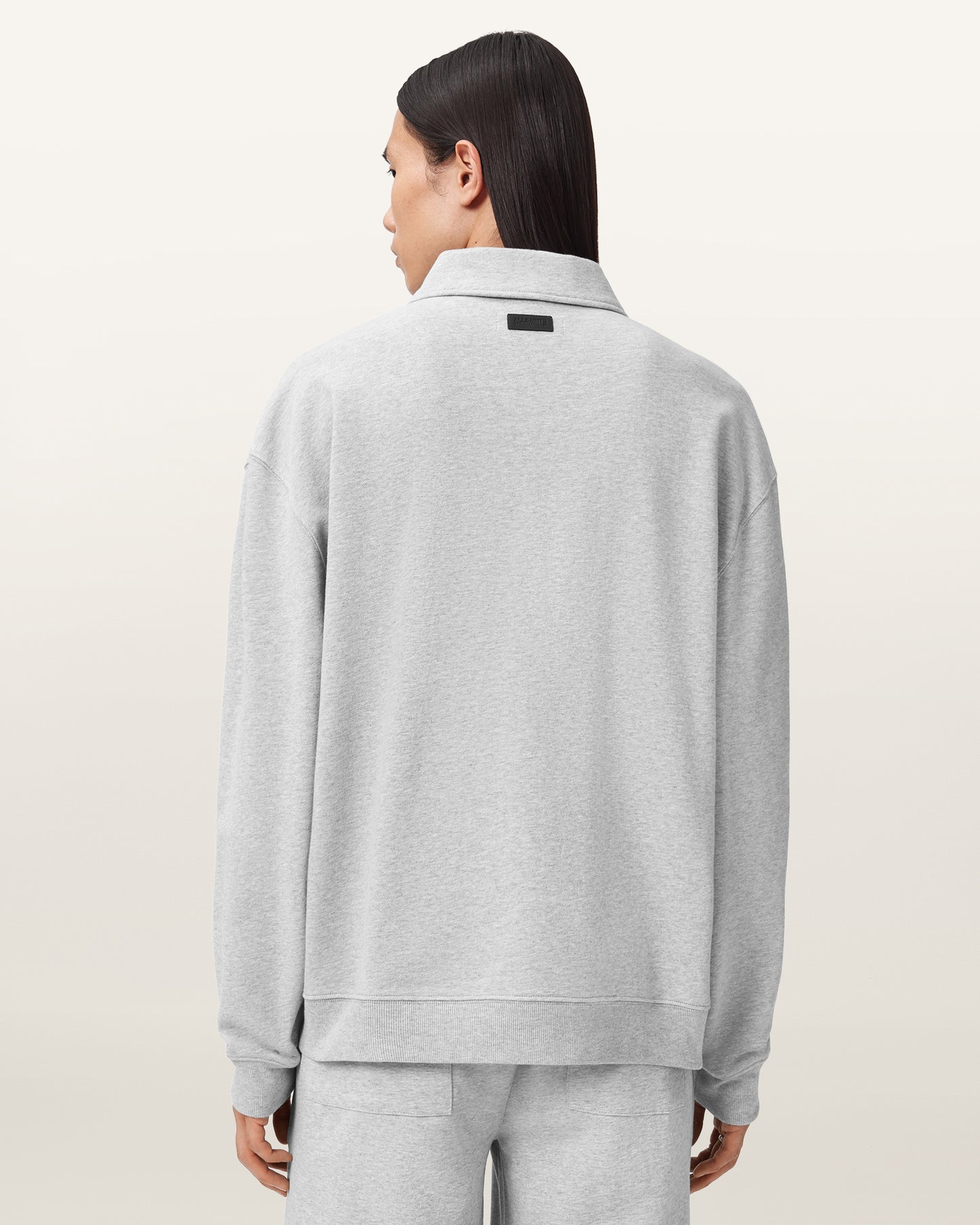 Light Gray סווטשירט פולו לגברים Milo ALLSAINTS