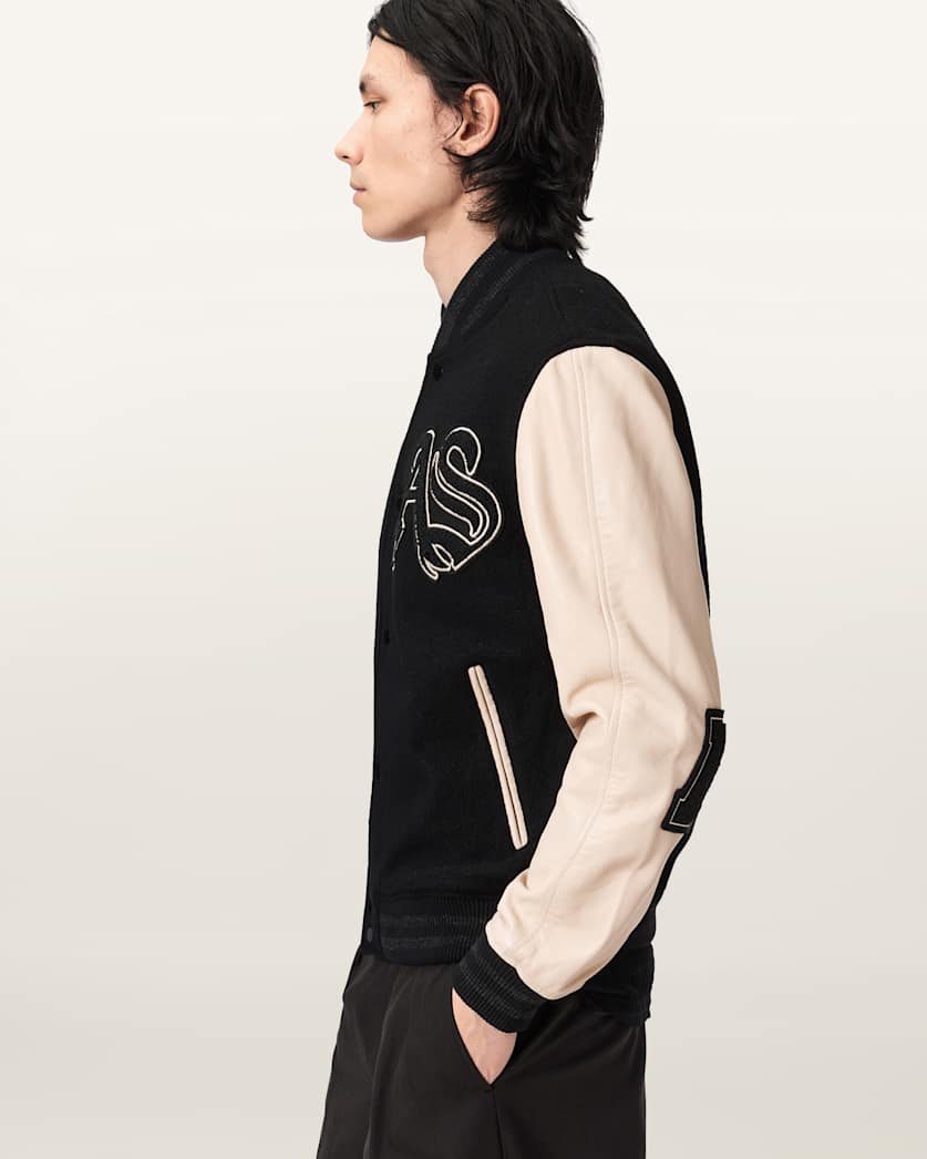 Seashell ג'קט עור לגברים Biker Jacket ALLSAINTS