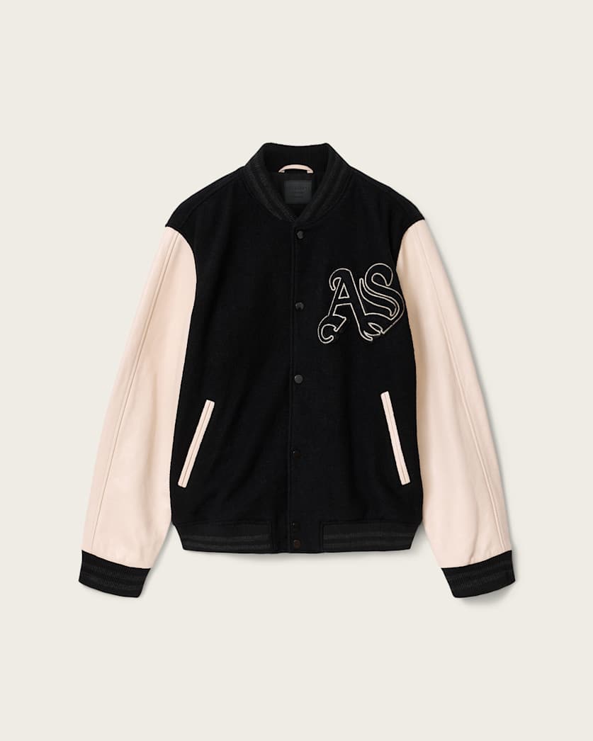 Black ג'קט עור לגברים Biker Jacket ALLSAINTS