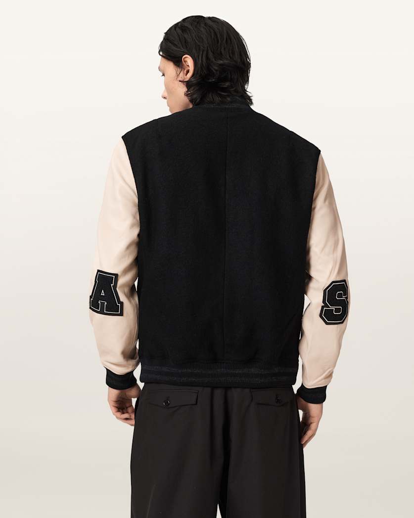Black ג'קט עור לגברים Biker Jacket ALLSAINTS