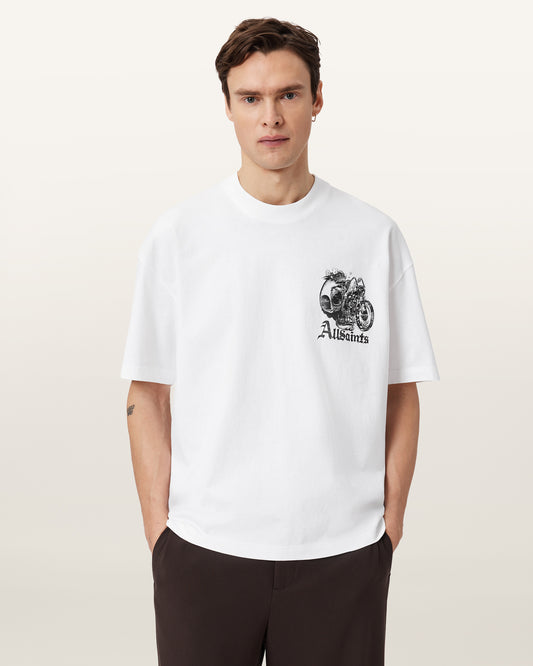 Seashell טי שירט קצרה לגברים Panhead ALLSAINTS