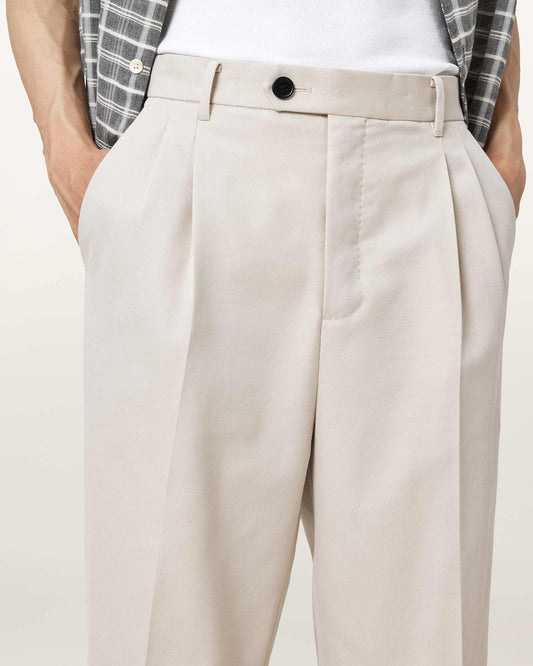 Light Gray מכנסיים ארוכים לגברים Tallis Straight ALLSAINTS