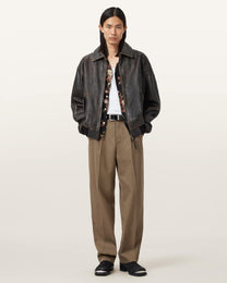 Beige מכנסיים ארוכים לגברים Tallis Straight ALLSAINTS