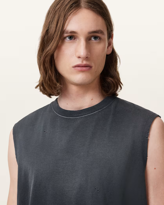 Antique White גופיה לגברים Jonah ALLSAINTS