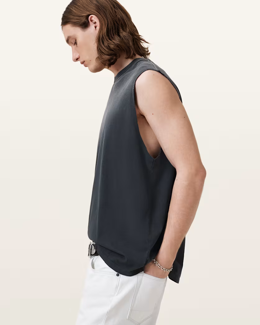 Antique White גופיה לגברים Jonah ALLSAINTS