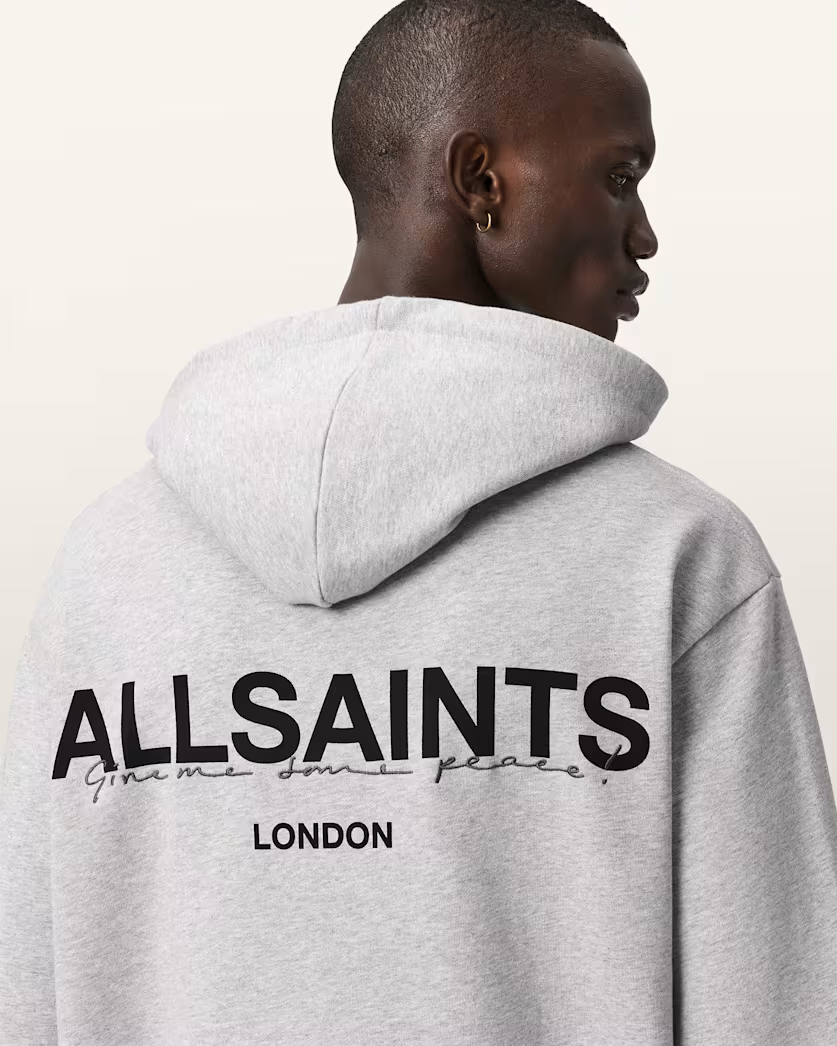 Light Gray קפוצ'ון לגברים Halcyon ALLSAINTS