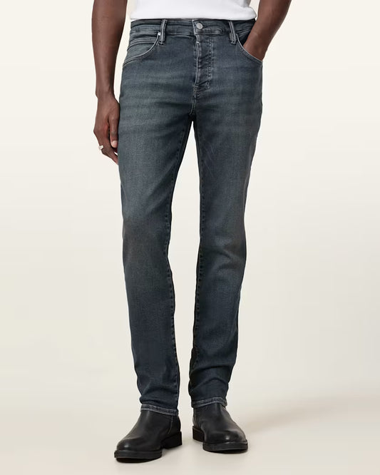 Dark Slate Gray ג׳ינס ארוך לגברים Sid – Slim Fit ALLSAINTS